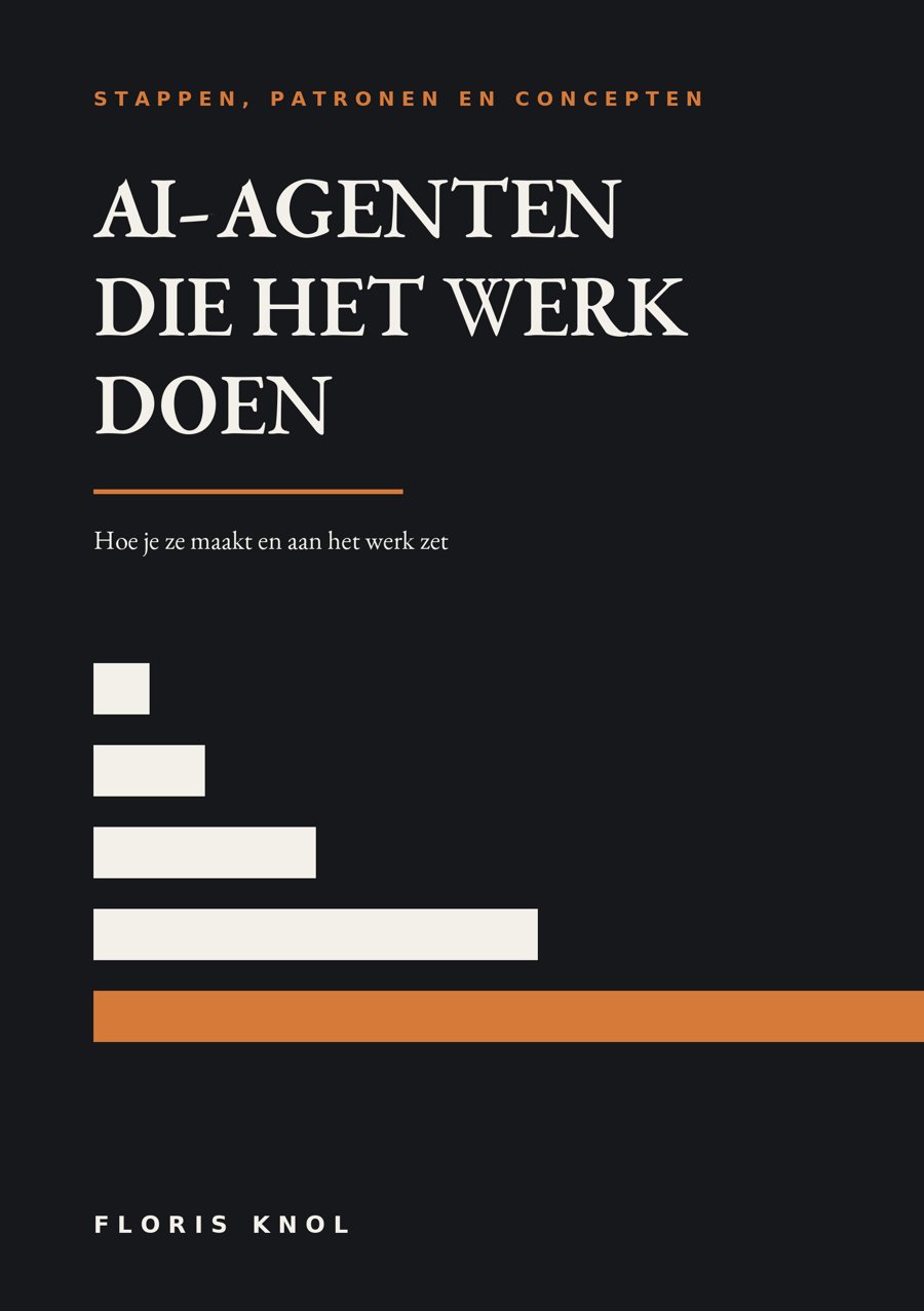 Cover of the Dutch edition, AI-agenten die het werk doen