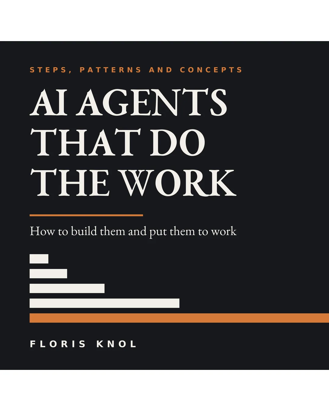 The square cover of the audiobook AI Agents That Do The Work, centred on a white background.